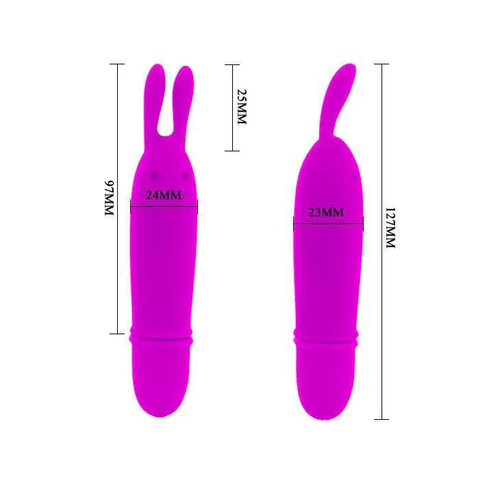 Élégant Mini Vibromasseur Clitoridien Lilas Silicone