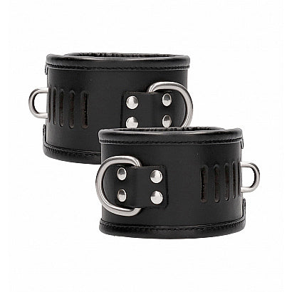 Ouch Leather Lockable Ankle Restraints