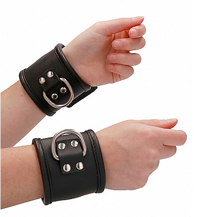 Ouch Leather Lockable Wrist Restraints