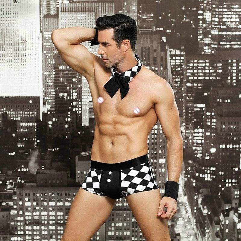 Male Servant - Sexy Underwear Set Erotic Costume For Man