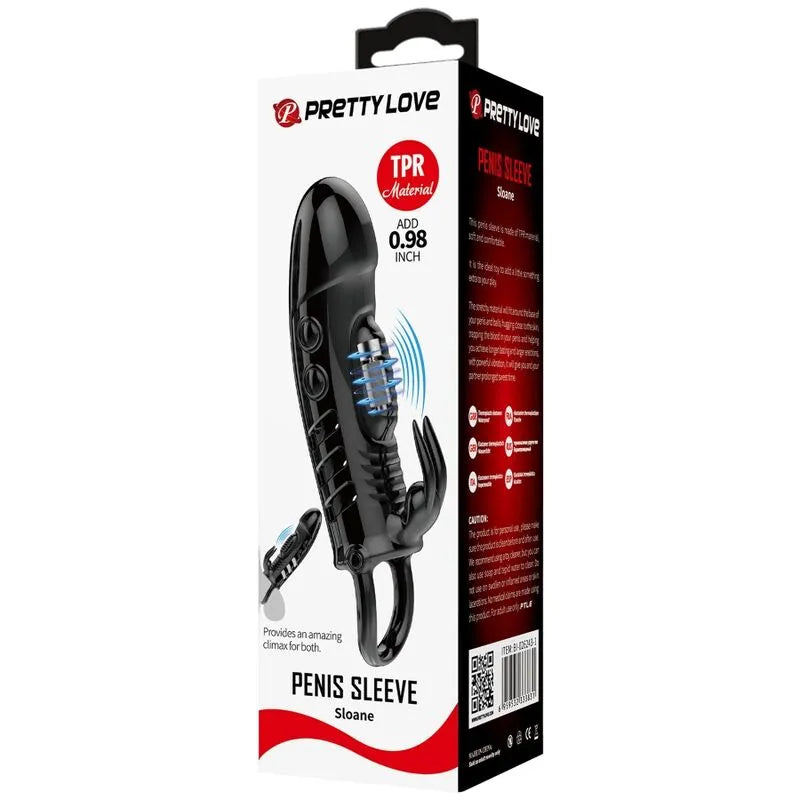 Manchon Pénien Vibrant En Tpr für eine verlängerte Erektion