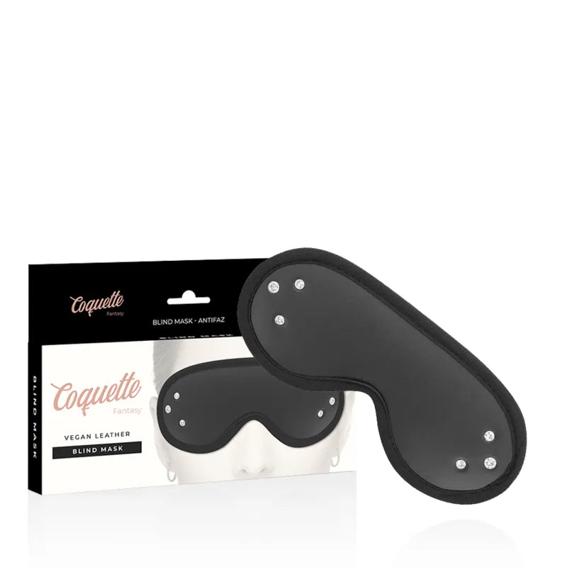 Masque Bdsm Cuir Vegan Ajustable Coquette