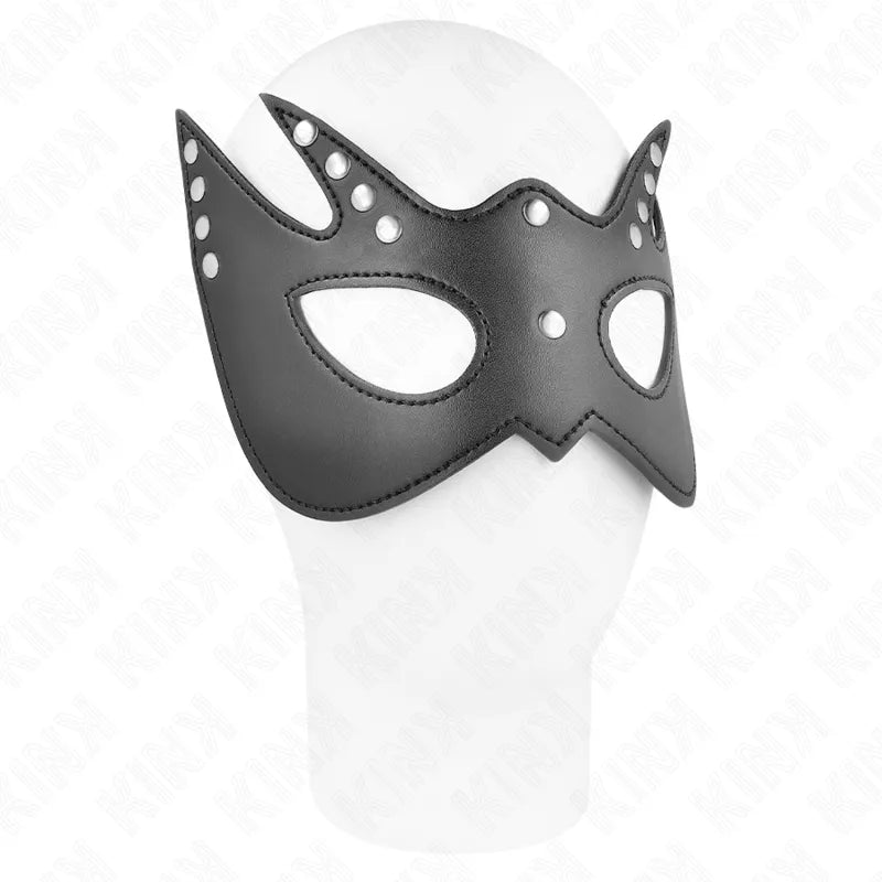 Maske BDSM Cuir Véritable Dentelle Extravagance Mystérieuse