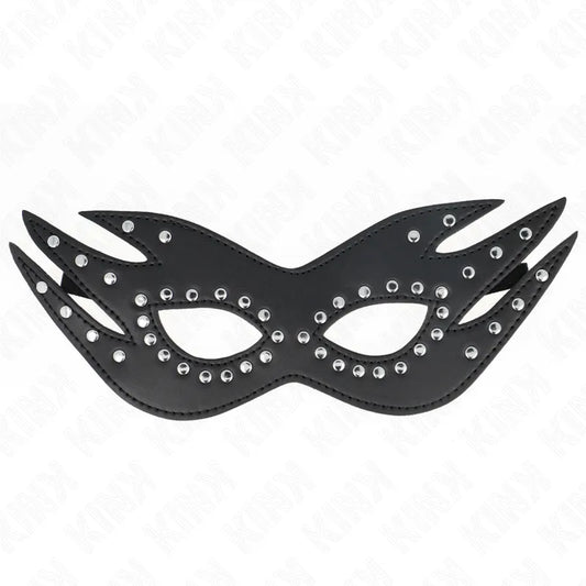 Masque BDSM Cuir Satin Élégance Sophistiquée