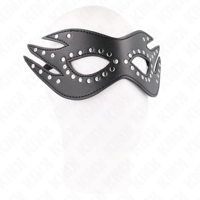 Maske BDSM Cuir Satin Élégance Sophistiquée