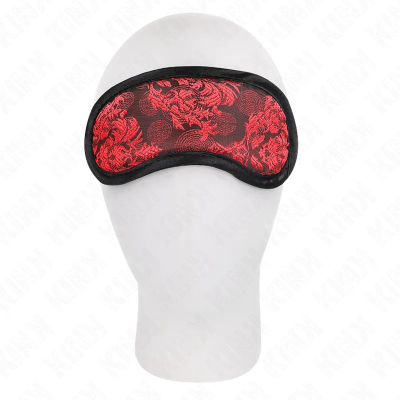 Masque BDSM cuir satin ajustable sophistiqué élégance