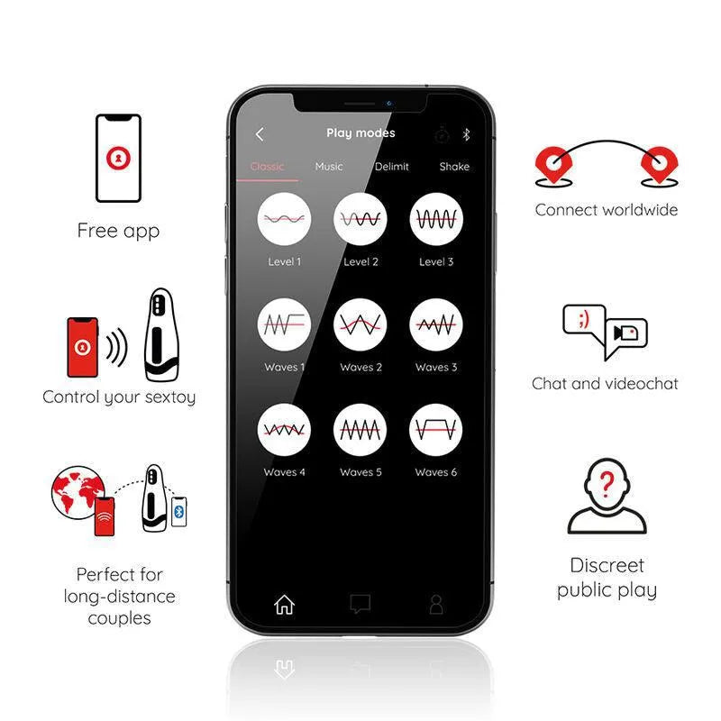 Masturbateur Connecté Silicone Doux Oninder