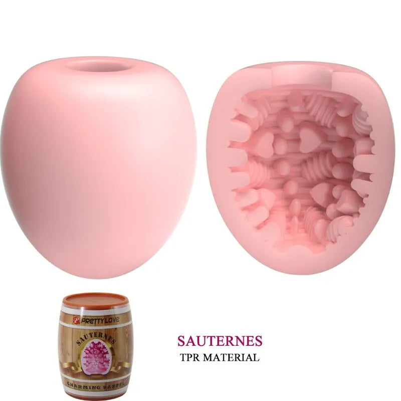Masturbateur Cuir Souple Rose Étanche