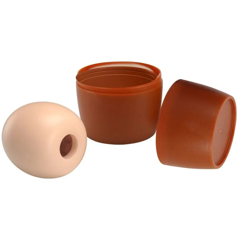 Masturbateur Cuir Souple Texture Nervurée Étanche