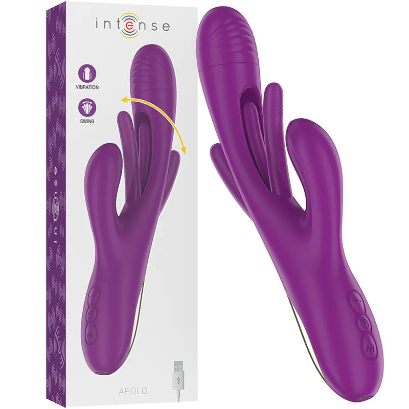 Masturbateur Féminin Étanche Violet Avec Langue Oscillante