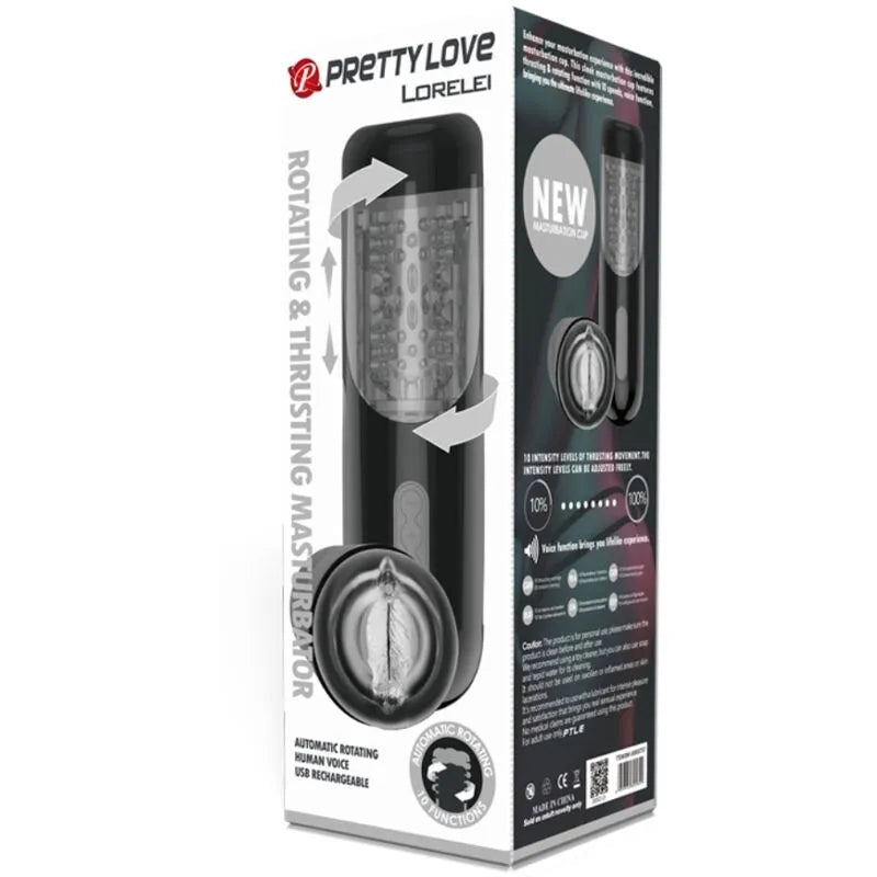 Masturbateur Masculin Automatique À Rotation Et Poussée