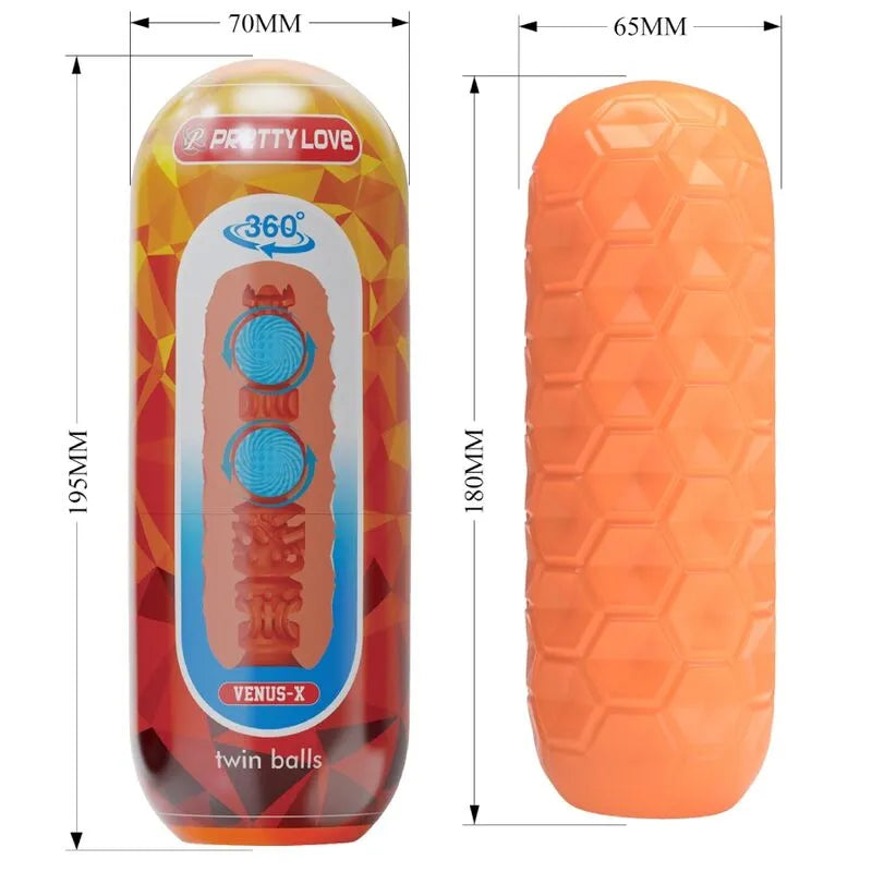 Masturbator Maskulin Étanche À Boules Internes