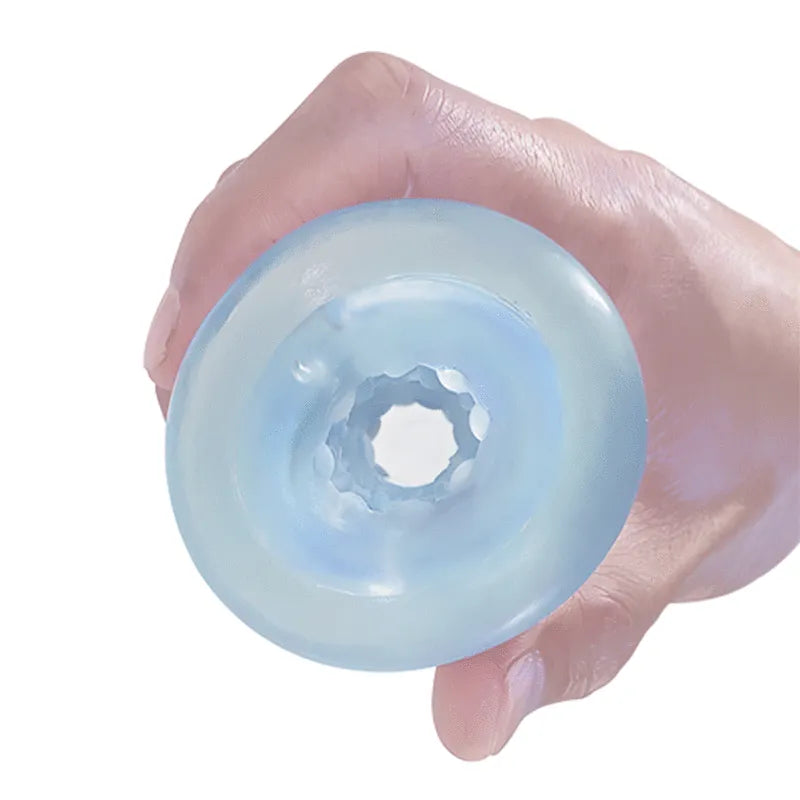 Masturbateur Spirale Rotative Transparent Réutilisable Etanche