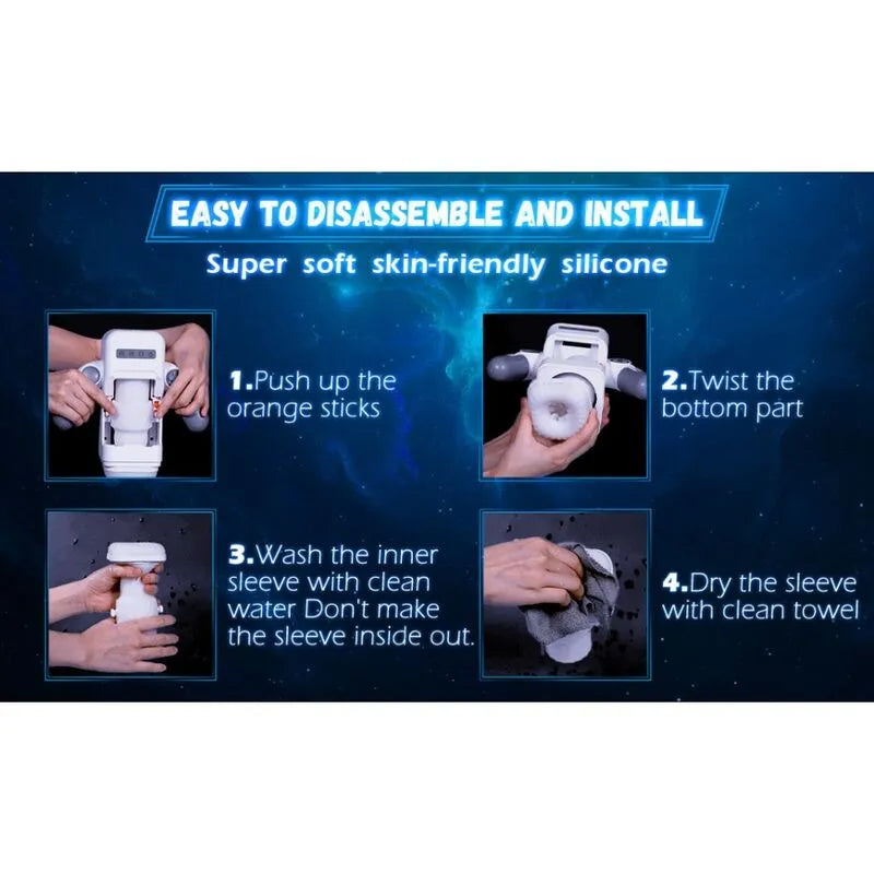 Masturbateur Vibrant Chauffant Pour Hommes