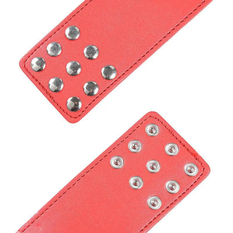 Menottes Ajustables Rouges En Pvc Pour Fétichisme
