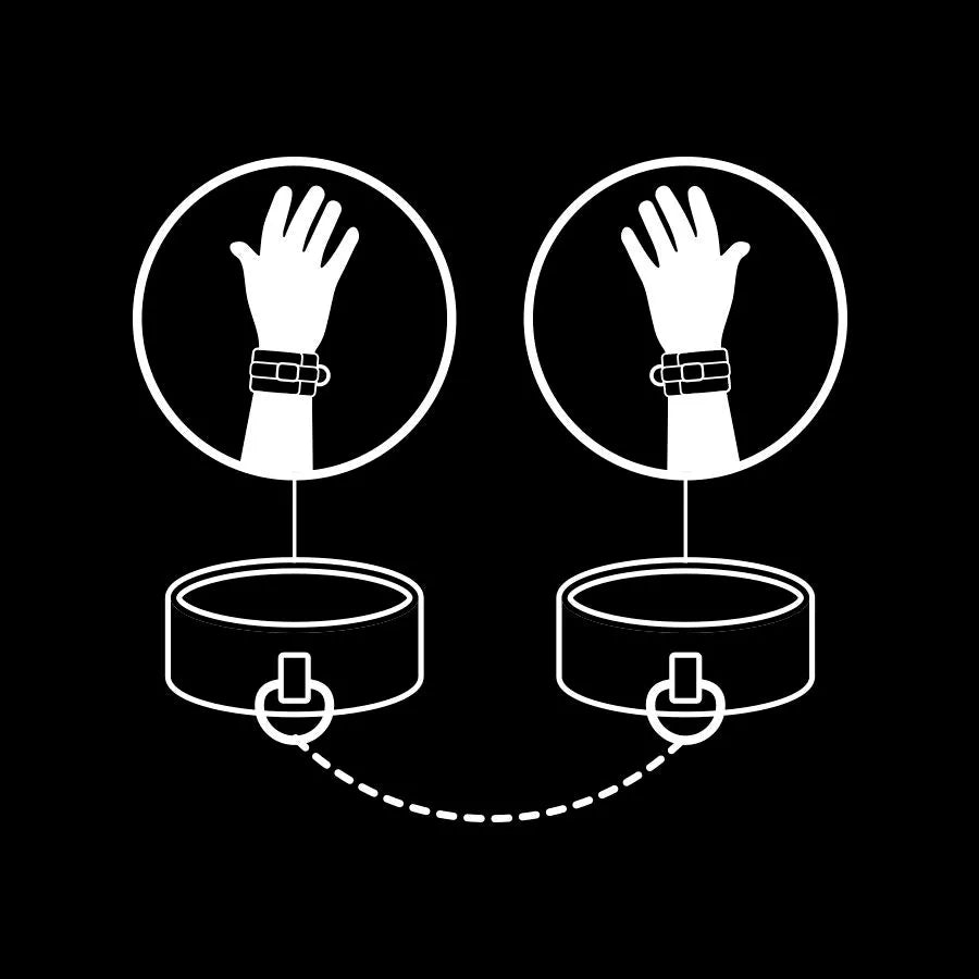 Menottes BDSM Cuir Vegan Hypoallergéniques