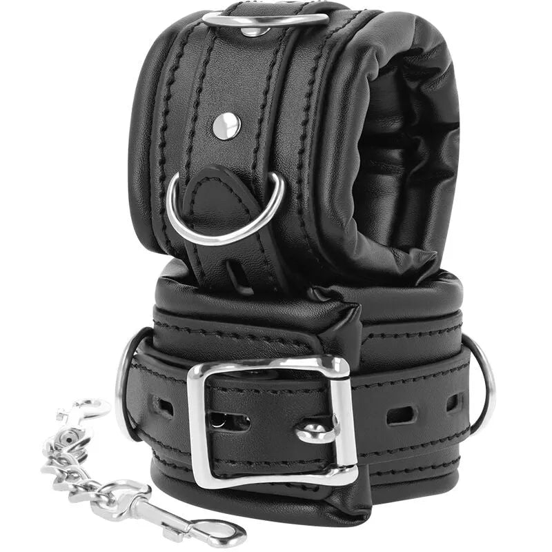 Menottes Confortables Pu Pour Jeux Bdsm