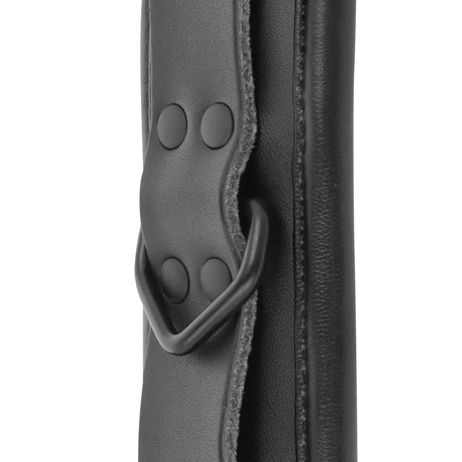 Menottes Cuir Noir Réglables Fétiche Bdsm