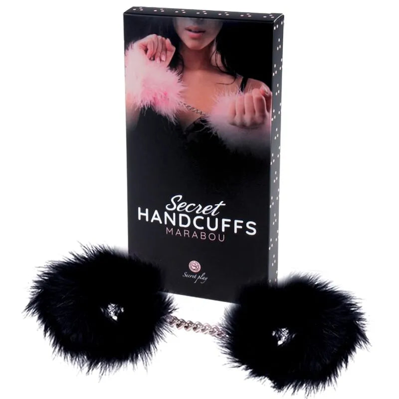 Menottes En Plumes Noires Bondage Débutant