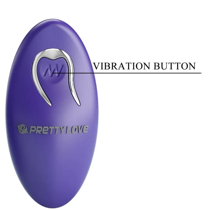 Mini Œuf Vibrant Télécommandé Violet Silicone