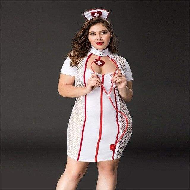 Nurse Plus Size - Sexy Lingerie Set Erotic Costume For Woman