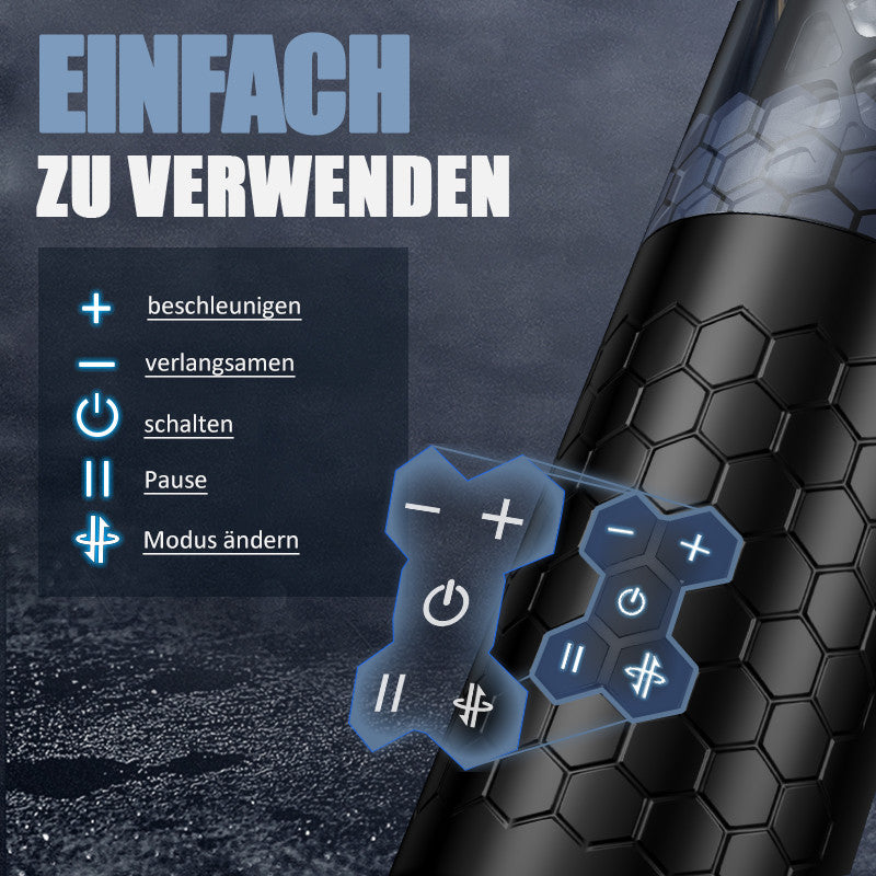 【Bevorzugt】SPINNE Stoßen Rotieren 6 Frequenzen 3 Geschwindigkeiten Elektrischer Masturbator