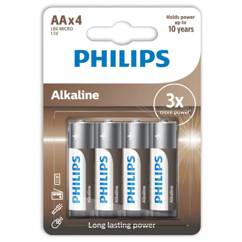 Piles Alcalines Aa Philips Longue Durée
