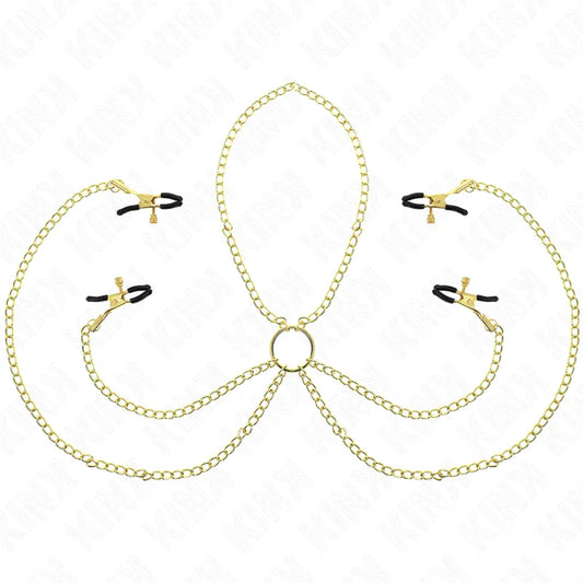 Pinces À Tétons Bdsm Ajustables En Métal