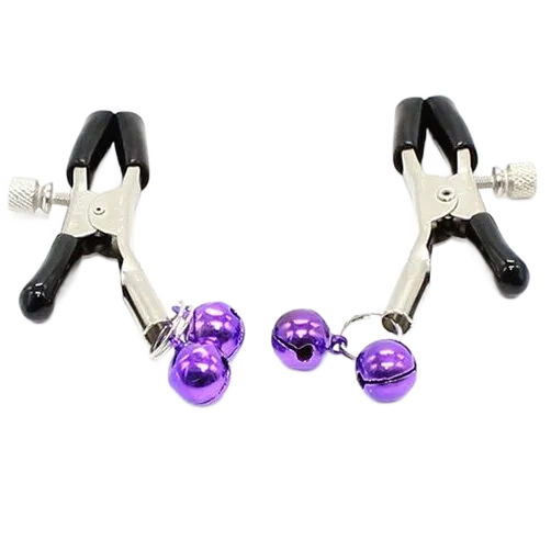 Pinces À Tétons Métal Cloches Lilas