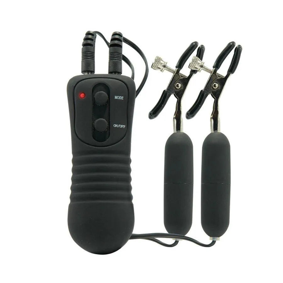 Pinces À Tétons Vibrantes Multi-Vitesses