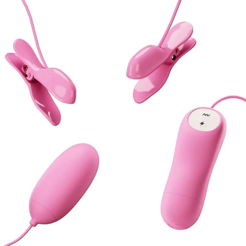 Pinces À Tétons Vibrantes Rose Silicone