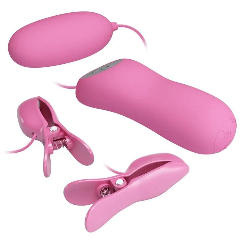 Pinces À Tétons Vibrantes Rose Silicone
