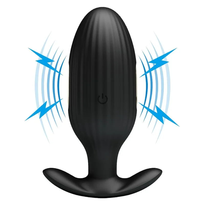 Plug Anal E-Stim Noir Rechargeable Avec Contrôle Mobile
