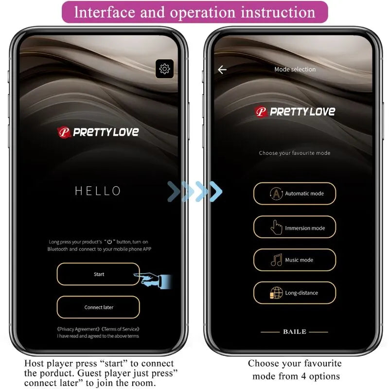 Plug Anal E-Stim Noir Rechargeable Avec Contrôle Mobile