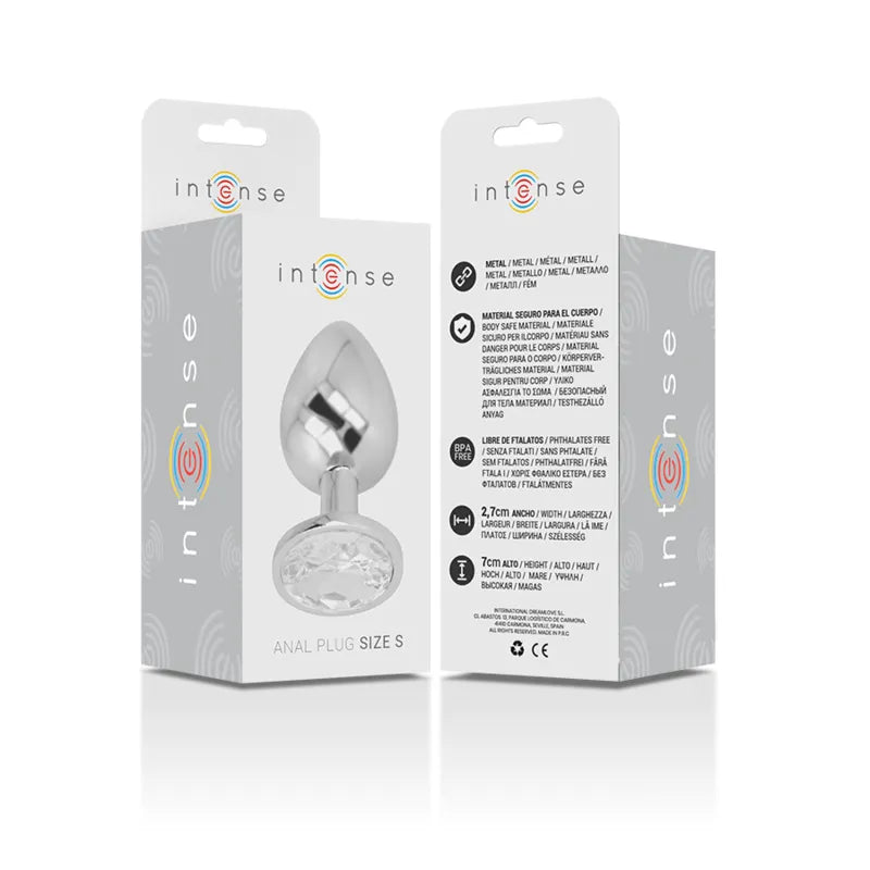 Plug Anal En Métal Avec Bijou Diamant