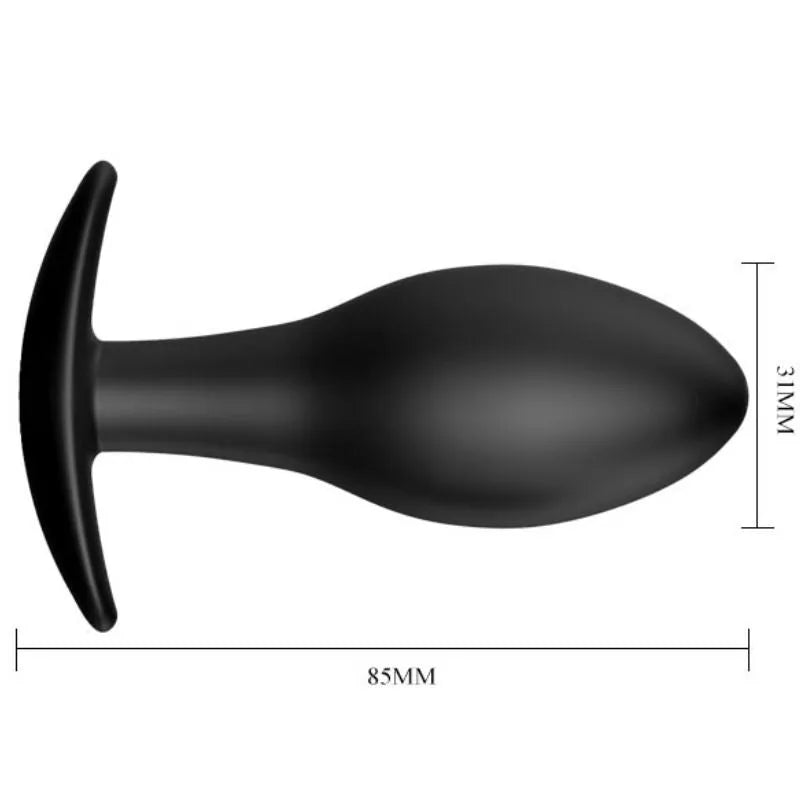 Plug Anal Ergonomique En Silicone Noir