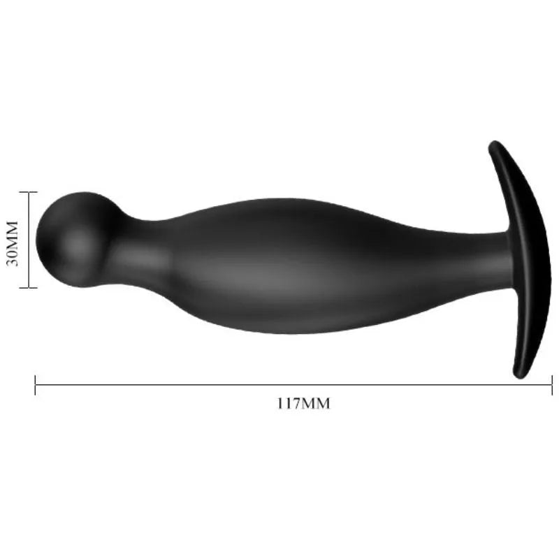 Plug Anal Ergonomique En Silicone Noir
