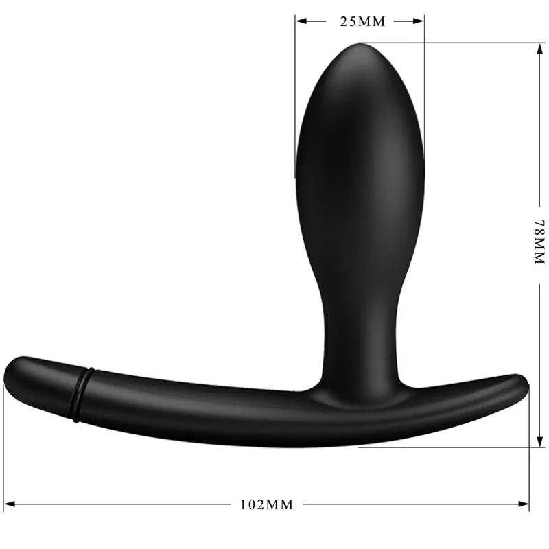 Plug Anal Gonflable En Silicone Noir