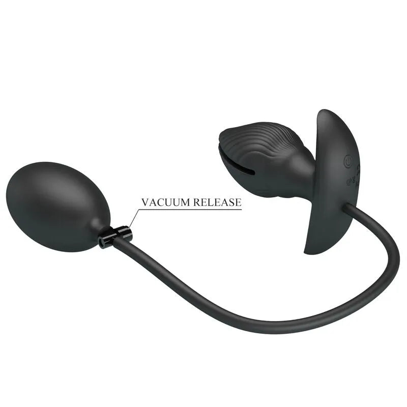 Plug Anal Gonflable En Silicone Noir