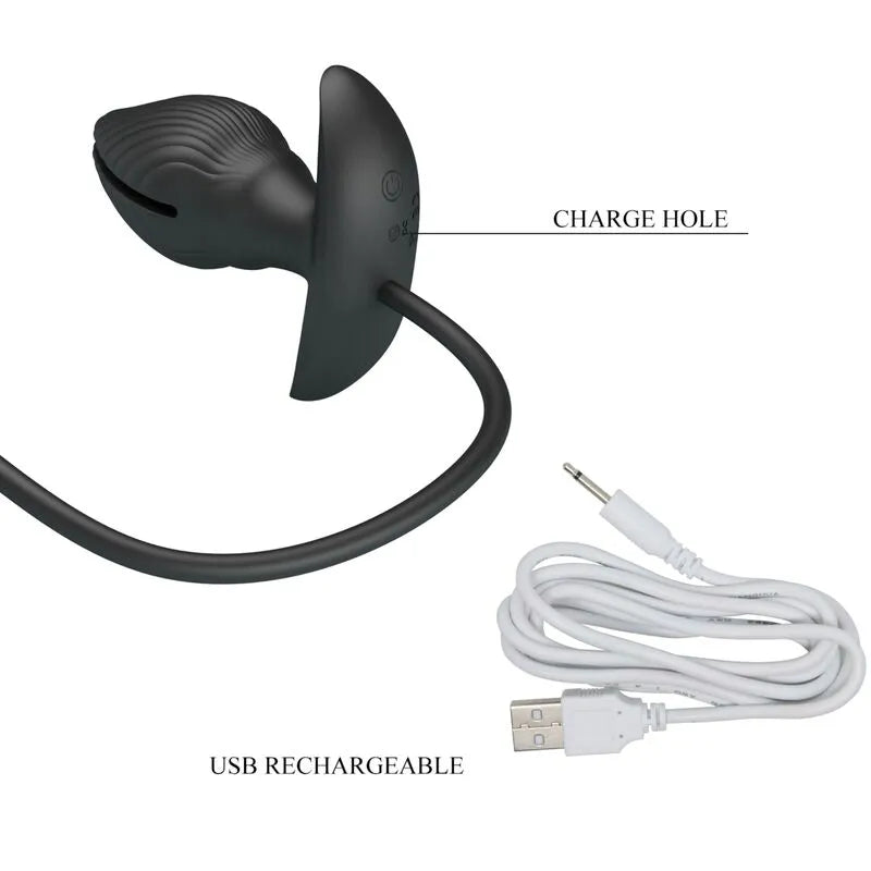 Plug Anal Gonflable En Silicone Noir