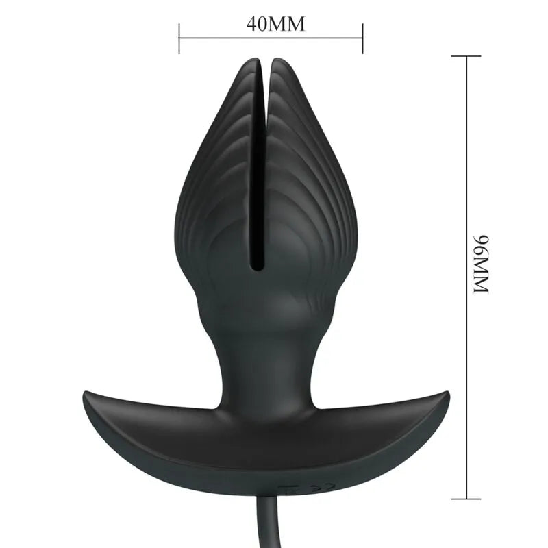 Plug Anal Gonflable En Silicone Noir