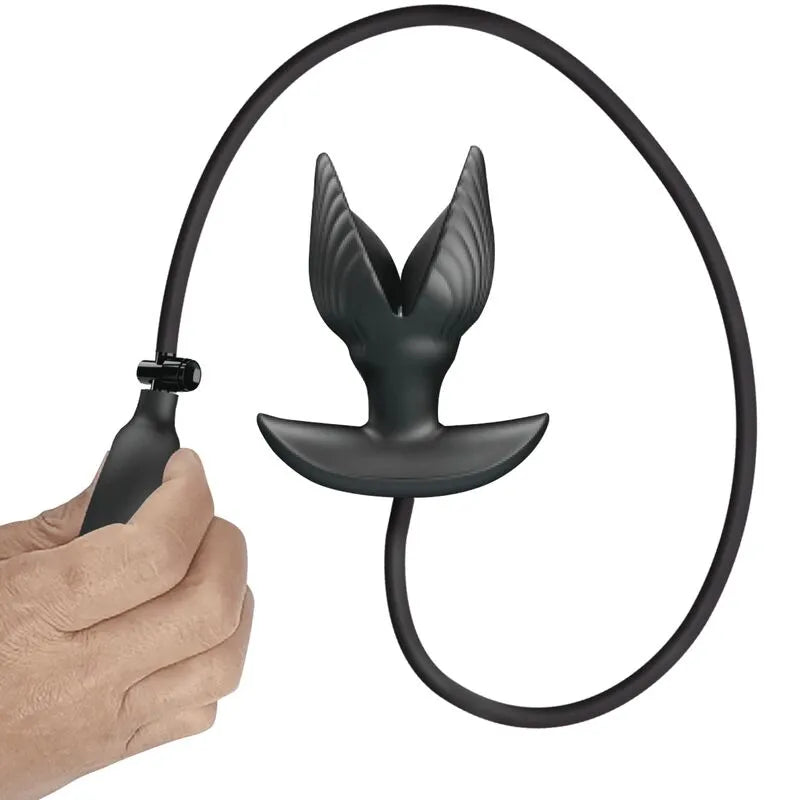 Plug Anal Gonflable En Silicone Noir