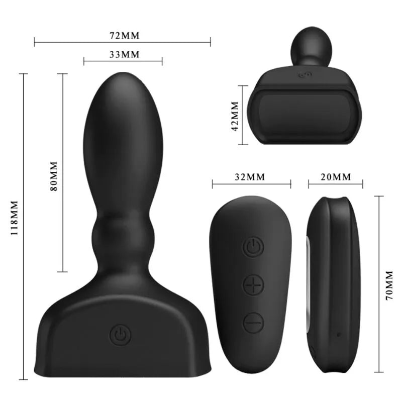 Plug Anal Gonflable Multi-Vibrations Rechargeable