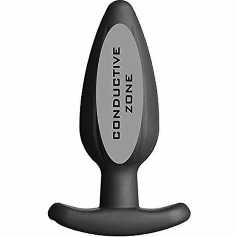 Plug Anal Électro Silicone Noir Pour Stimulation Avancée