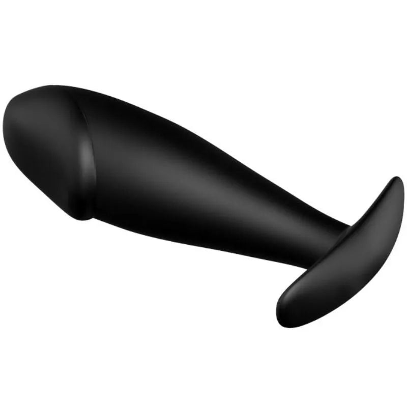 Plug Anal Silicone Noir Avec Poignée