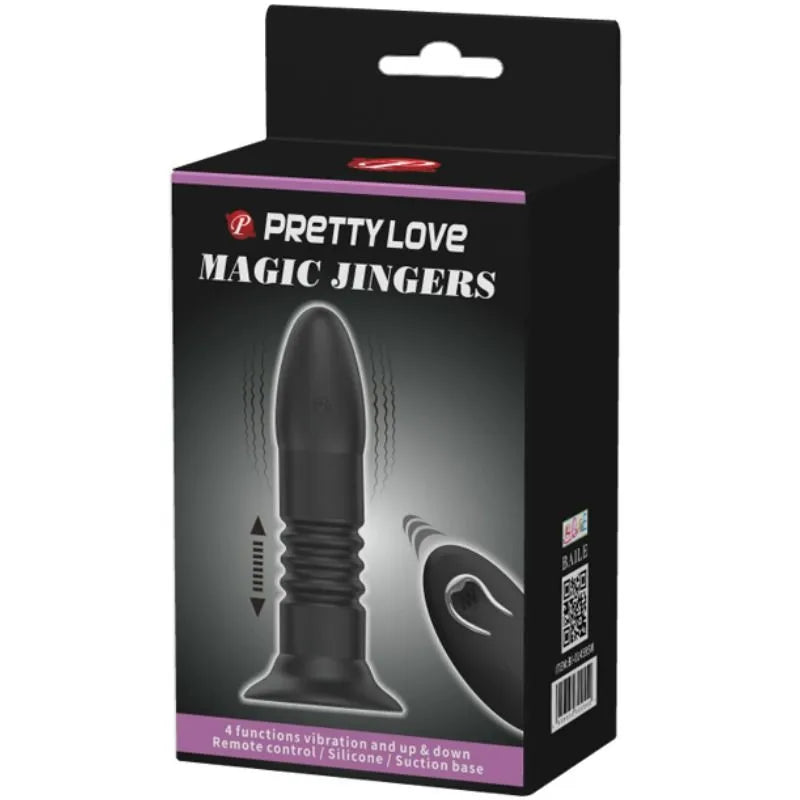 Plug Anal Silicone Noir Télécommande Vibrations