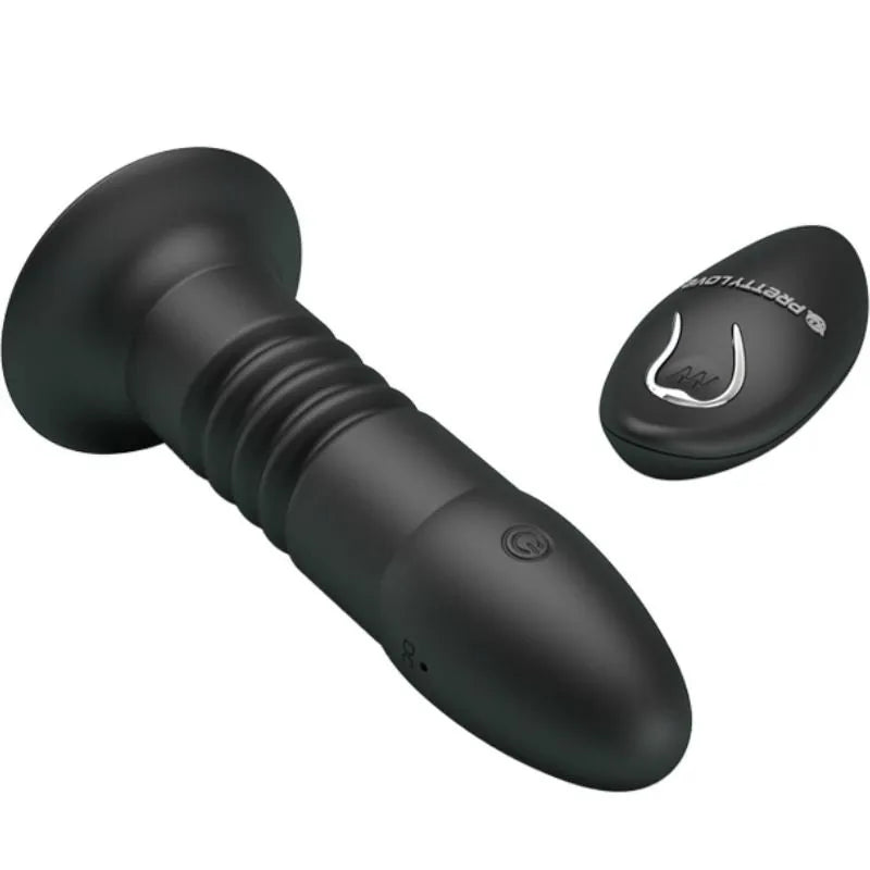 Plug Anal Silicone Noir Télécommande Vibrations