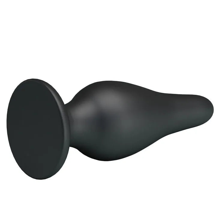 Plug Anal Silicone Ventouse Submersible Noir