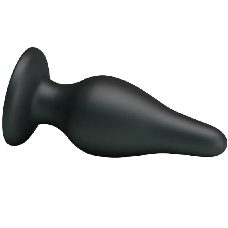 Plug Anal Silicone Ventouse Submersible Noir