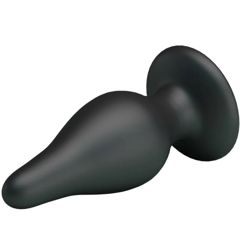 Plug Anal Silicone Ventouse Submersible Noir